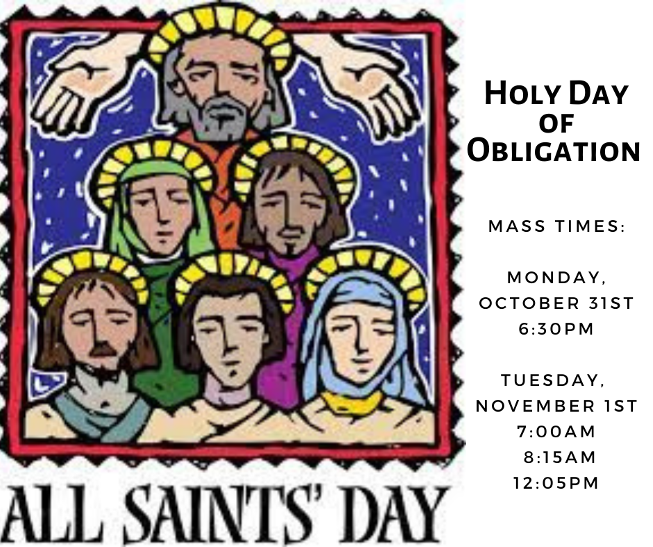 Holy Day Mass Schedule